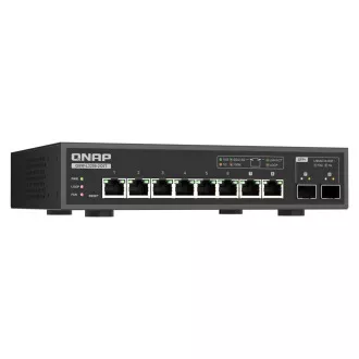 QNAP switch QSW-L3208-2C6T (6x 10GbE port, 2x 10G SFP /NBASE-T Combo, Lite Managed)