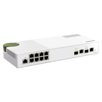 QNAP menedzselt switch QSW-M2108-2C (8x 2.5GbE RJ45 és 2x kombinált 10GbE SFP /RJ-45) QNAP menedzselt switch QSW-M2108-2C (8x 2.5GbE RJ45 és 2x kombinált 10GbE SFP /RJ-45)