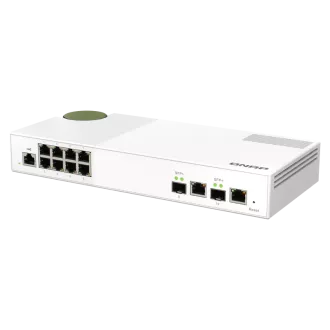 QNAP menedzselt switch QSW-M2108-2C (8x 2.5GbE RJ45 és 2x kombinált 10GbE SFP /RJ-45) QNAP menedzselt switch QSW-M2108-2C (8x 2.5GbE RJ45 és 2x kombinált 10GbE SFP /RJ-45)