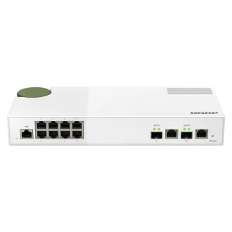 QNAP menedzselt switch QSW-M2108-2C (8x 2.5GbE RJ45 és 2x kombinált 10GbE SFP /RJ-45) QNAP menedzselt switch QSW-M2108-2C (8x 2.5GbE RJ45 és 2x kombinált 10GbE SFP /RJ-45)