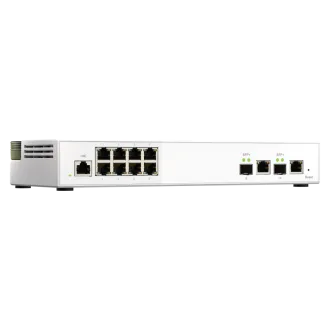 QNAP menedzselt switch QSW-M2108-2C (8x 2.5GbE RJ45 és 2x kombinált 10GbE SFP /RJ-45) QNAP menedzselt switch QSW-M2108-2C (8x 2.5GbE RJ45 és 2x kombinált 10GbE SFP /RJ-45)