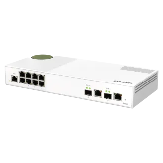 QNAP menedzselt switch QSW-M2108-2C (8x 2.5GbE RJ45 és 2x kombinált 10GbE SFP /RJ-45) QNAP menedzselt switch QSW-M2108-2C (8x 2.5GbE RJ45 és 2x kombinált 10GbE SFP /RJ-45)