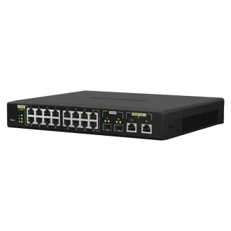 QNAP menedzselt switch QSW-M2116P-2T2S (16x 2.5GbE PoE  RJ45 / 2x 10GbE RJ45 PoE   / 2x 10GbE SFP )