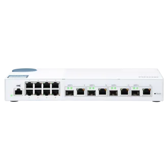 QNAP menedzselt switch QSW-M408-4C (12 port: 8x Gigabit port 4x 10G SFP / 10GbE kombinált port) QNAP menedzselt switch QSW-M408-4C (12 port: 8x Gigabit port 4x 10G SFP / 10GbE kombinált port)