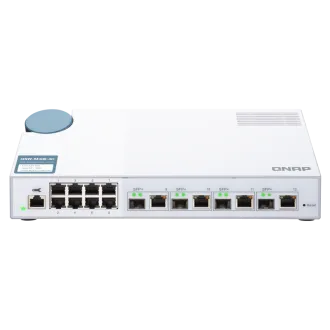 QNAP menedzselt switch QSW-M408-4C (12 port: 8x Gigabit port 4x 10G SFP / 10GbE kombinált port) QNAP menedzselt switch QSW-M408-4C (12 port: 8x Gigabit port 4x 10G SFP / 10GbE kombinált port)