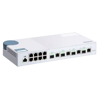 QNAP menedzselt switch QSW-M408-4C (12 port: 8x Gigabit port 4x 10G SFP / 10GbE kombinált port) QNAP menedzselt switch QSW-M408-4C (12 port: 8x Gigabit port 4x 10G SFP / 10GbE kombinált port)