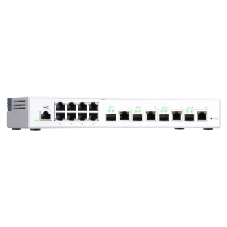 QNAP menedzselt switch QSW-M408-4C (12 port: 8x Gigabit port 4x 10G SFP / 10GbE kombinált port) QNAP menedzselt switch QSW-M408-4C (12 port: 8x Gigabit port 4x 10G SFP / 10GbE kombinált port)