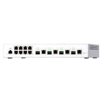 QNAP menedzselt switch QSW-M408-4C (12 port: 8x Gigabit port 4x 10G SFP / 10GbE kombinált port) QNAP menedzselt switch QSW-M408-4C (12 port: 8x Gigabit port 4x 10G SFP / 10GbE kombinált port)