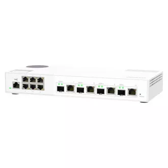 QNAP menedzselt switch QSW-M2106-4C (6x 2.5GbE RJ45 és 4x kombinált 10GbE SFP  / 10GbE RJ-45)