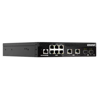 QNAP menedzselt switch QSW-M2106R-2S2T (6x 2.5GbE RJ45, 2x 10GbE RJ45, 2x 10GbE SFP , kis szélesség) QNAP menedzselt switch QSW-M2106R-2S2T (6x 2.5GbE RJ45, 2x 10GbE RJ45, 2x 10GbE SFP , kis szélesség)