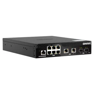 QNAP menedzselt switch QSW-M2106R-2S2T (6x 2.5GbE RJ45, 2x 10GbE RJ45, 2x 10GbE SFP , kis szélesség) QNAP menedzselt switch QSW-M2106R-2S2T (6x 2.5GbE RJ45, 2x 10GbE RJ45, 2x 10GbE SFP , kis szélesség)
