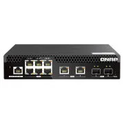 QNAP menedzselt switch QSW-M2106R-2S2T (6x 2.5GbE RJ45, 2x 10GbE RJ45, 2x 10GbE SFP , kis szélesség)