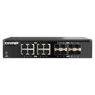 QNAP switch QSW-3216R-8S8T (8x 10G GbE port   8x 10G SFP  port, félszélesség)