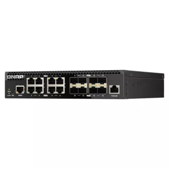 QNAP menedzselt switch QSW-M3212R-8S4T (4x 10GbE port   8x 10G SFP  port, félszélesség)