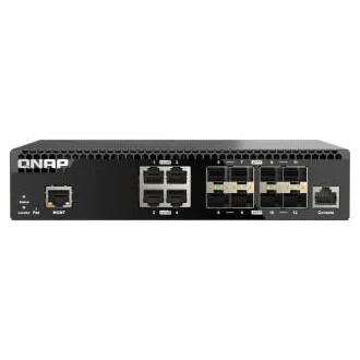 QNAP menedzselt switch QSW-M3212R-8S4T (4x 10GbE port 8x 10G SFP port, félszélesség) QNAP menedzselt switch QSW-M3212R-8S4T (4x 10GbE port 8x 10G SFP port, félszélesség)