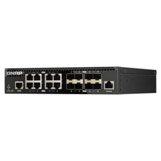 QNAP menedzselt switch QSW-M3212R-8S4T (4x 10GbE port 8x 10G SFP port, félszélesség) QNAP menedzselt switch QSW-M3212R-8S4T (4x 10GbE port 8x 10G SFP port, félszélesség)