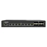 QNAP menedzselt ipari switch QSW-IM3216-8S8T: 16x 10G port (8x 10Gb SFP  és 8x 10Gb RJ-45)
