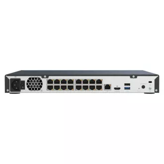 QNAP TVR-AI200-16CH-16P - Intelligens NVR felvevő és menedzselt PoE switch (16 port) egy megoldásban