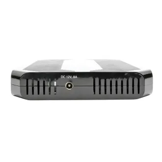 USB töltőállomás tárolóhellyel, kimenet 10x 12V, 8A, 96W, Schuko tápkábellel