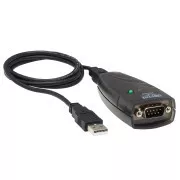 Adapter USB-A/RS232 (DB9), hím/férfi, 0,91m