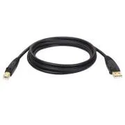 USB-A/USB-B (hím/női) kábel, USB 2.0, 3,05m