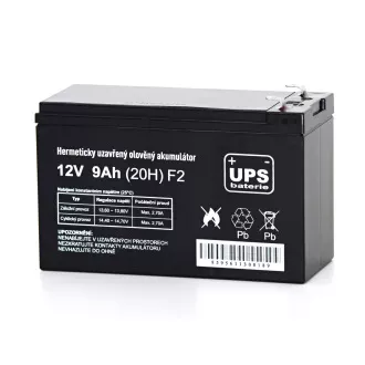 UPS akkumulátor 12V 9Ah F2