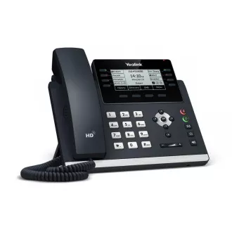 Yealink SIP-T43U SIP telefon, PoE, 3,7" 360x160 LCD, 21 vonali sebesség, 2xUSB, GigE Yealink SIP-T43U SIP telefon, PoE, 3,7" 360x160 LCD, 21 vonali sebesség, 2xUSB, GigE