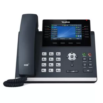 Yealink SIP-T46U SIP telefon, PoE, 4.3" 480x272 LCD, 27 vonali sebesség, 2xUSB, Gigabites, 4.3"-os LCD, 27 vonali sebesség, 2xUSB, Gig