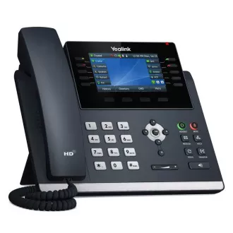 Yealink SIP-T46U SIP telefon, PoE, 4.3" 480x272 LCD, 27 vonali sebesség, 2xUSB, Gigabites, 4.3"-os LCD, 27 vonali sebesség, 2xUSB, Gig