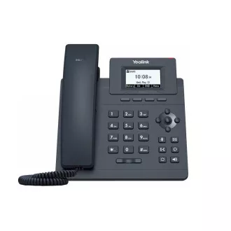 Yealink SIP-T30P SIP telefon, PoE, 2,3" 132x64-es, nem megvilágított LCD kijelző, 1 x SIP fiók, 100M Eth