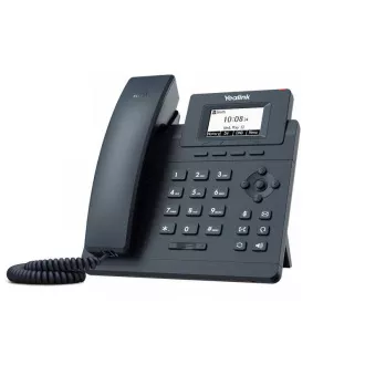 Yealink SIP-T30P SIP telefon, PoE, 2,3" 132x64-es, nem megvilágított LCD kijelző, 1 x SIP fiók, 100M Eth