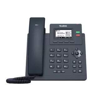 Yealink SIP-T31G SIP telefon, PoE, 2,3" 132x64-es, háttérvilágításos LCD kijelző, x SIP fiók, GigE