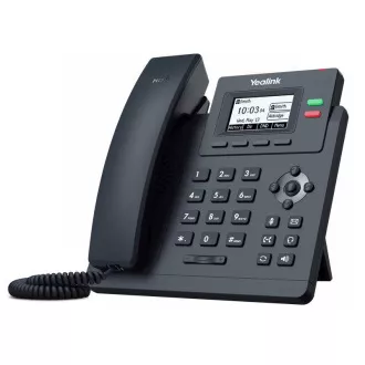 Yealink SIP-T31G SIP telefon, PoE, 2,3" 132x64-es, háttérvilágításos LCD kijelző, x SIP fiók, GigE