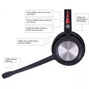 WELL Mairdi MRD-890BTD, vezeték nélküli kétfüles headset