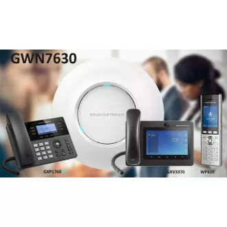 Grandstream GWN7630, AP, 802.11ac, dual band 4x4:4, 16 SSDI, 200  konk. WiFi kliensek, jel 175m, P