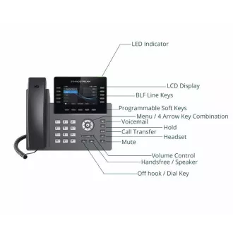 Grandstream GRP2615 SIP telefon, 4.3