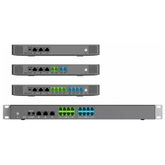Grandstream UCM6302 Audio VoIP PBX, 500 felhasználó, 75 készülék. hívások, hangkonferencia, 75 fiók, 2xFXO, 2xFXS port, 2xFXS port