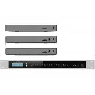 Grandstream UCM6302 Audio VoIP PBX, 500 felhasználó, 75 készülék. hívások, hangkonferencia, 75 fiók, 2xFXO, 2xFXS port, 2xFXS port