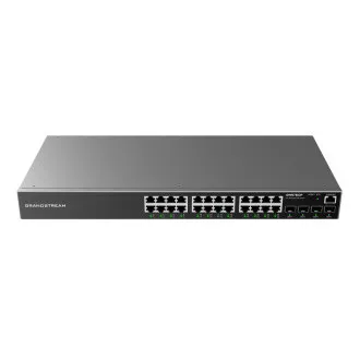 Grandstream GWN7803P L2 menedzselt hálózati PoE kapcsoló 24x 1Gb RJ45, 4x SFP, DHCP, QoS, VLAN Grandstream GWN7803P L2 menedzselt hálózati PoE kapcsoló 24x 1Gb RJ45, 4x SFP, DHCP, QoS, VLAN