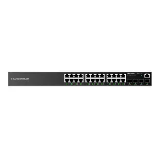 Grandstream GWN7803P L2 menedzselt hálózati PoE kapcsoló 24x 1Gb RJ45, 4x SFP, DHCP, QoS, VLAN Grandstream GWN7803P L2 menedzselt hálózati PoE kapcsoló 24x 1Gb RJ45, 4x SFP, DHCP, QoS, VLAN