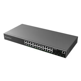 Grandstream GWN7803P L2 menedzselt hálózati PoE kapcsoló 24x 1Gb RJ45, 4x SFP, DHCP, QoS, VLAN Grandstream GWN7803P L2 menedzselt hálózati PoE kapcsoló 24x 1Gb RJ45, 4x SFP, DHCP, QoS, VLAN