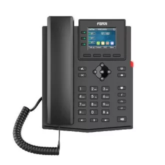 Fanvil X303G SIP telefon, 2.4" bar.display, 4SIP, dual Gbit, PoE