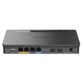 Grandstream GWN7002 VPN router 2 SFP, 4 Gb port / 1 PoE be, 2 PoE ki