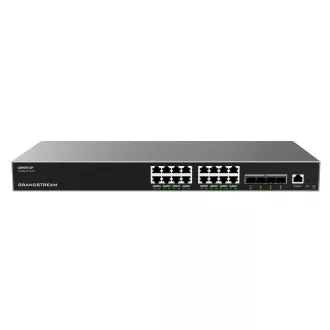 Grandstream GWN7812P L3 menedzselt hálózati PoE kapcsoló 16 port / 4 SFP , VLAN, DHCP, Stacking