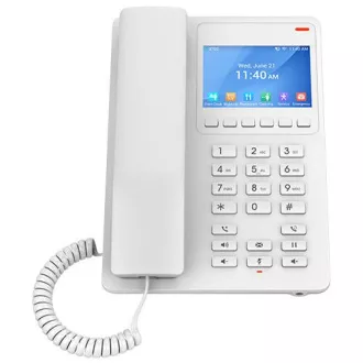 Grandstream GHP630 SIP szállodai telefon kijelzővel, fehér színben Grandstream GHP630 SIP szállodai telefon kijelzővel, fehér színben
