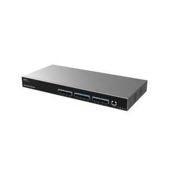 Grandstream GWN7832 L3 menedzselt hálózati kapcsoló 12 SFP port, DHCP, QoS, VLAN, CLI Grandstream GWN7832 L3 menedzselt hálózati kapcsoló 12 SFP port, DHCP, QoS, VLAN, CLI