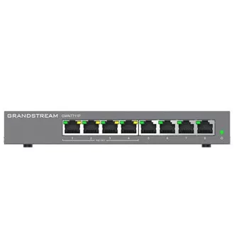 Grandstream GWN7711P Layer 2 Lite menedzselt switch, 8 port, 4x PoE/PoE