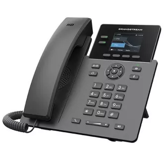 Grandstream GRP2610P SIP telefon, 2 vonal, 8 VPK, színes LCD, 2 SIP fiók, PoE