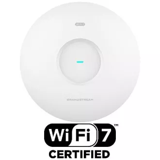 Grandstream GWN7670 AP, Wi-Fi 7, 802.11be, 2x2:2 MIMO MLO-val, 4KQAM, MRU, 2x 2.5G Ethernet WAN/LAN