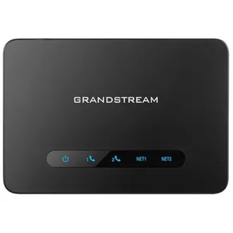 Grandstream HT812 (ATA), 2x FXS, 2 SIP fiók, 1x Gbit LAN, NAT router, 3-way conf., auto-provisi.
